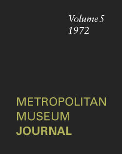 "Giovanni Pisano at the Metropolitan Museum Revisited": Metropolitan Museum Journal, v. 5 (1972)