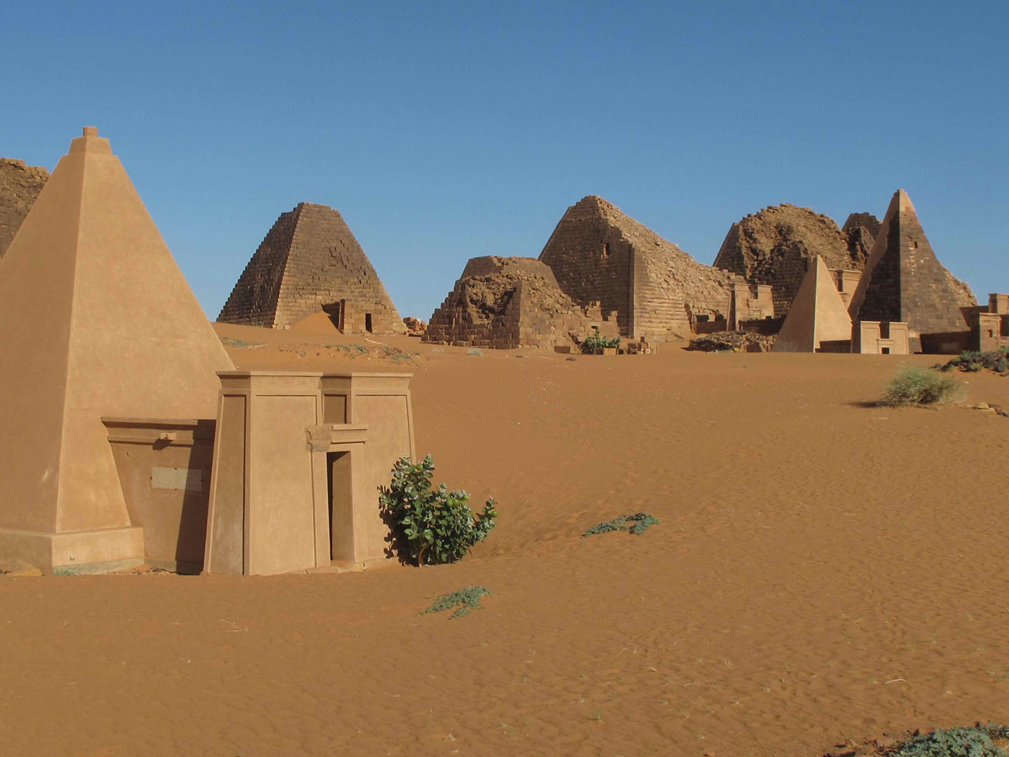 A image of pyramids at Meroe.