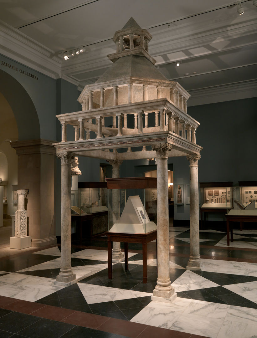 The reinstalled ciborium in the Medieval Europe Gallery located in the Main Building.