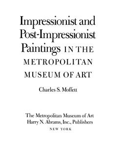 Impressionist and Post-Impressionist Paintings in The Metropolitan Museum of Art