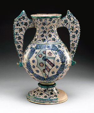 Two-Handled Vase with the Arms of Medici Impaling Orsini
