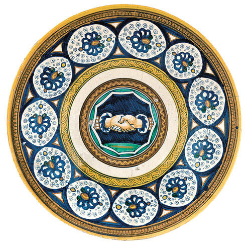 Plate with Fede Motif