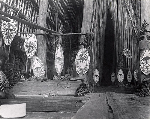 Interior of Longhouse, Maipua Village