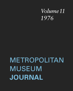 "A Hellenistic Find in New York": Metropolitan Museum Journal, v. 11 (1976)