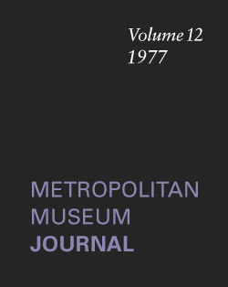 "The Colonna Altarpiece in the Metropolitan Museum and Problems of the Early Style of Raphael": Metropolitan Museum Journal, v. 12 (1977)