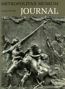 "The Myth of Marsyas: Pieces of a Sculptural Jigsaw": Metropolitan Museum Journal, v. 16 (1981)