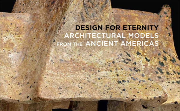 Detail of book cover for "Design for Eternity: Architectural Models from the Ancient Americas"