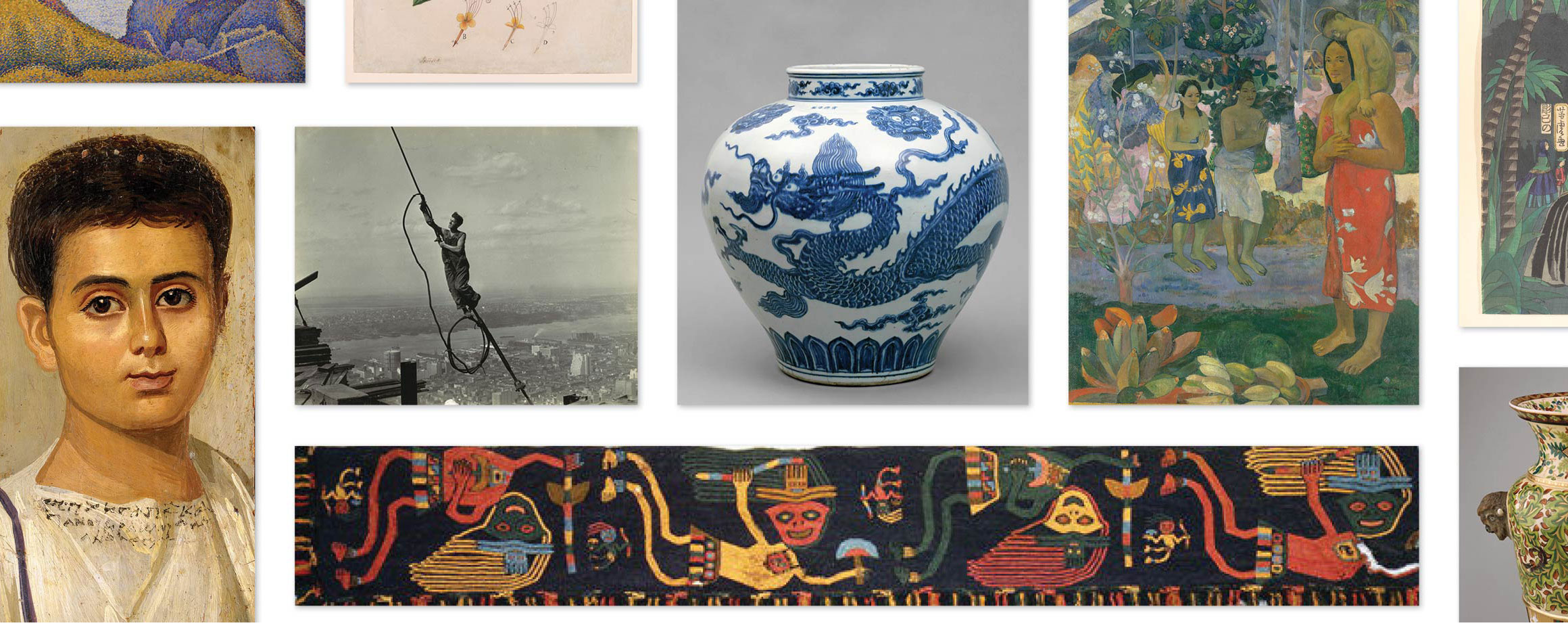 Collage of public-domain images in The Met collection
