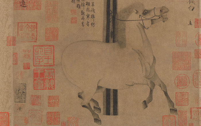 Painting of a running horse by Han Gan from the Tang Dynasty period of China