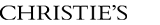 The word Christie's in black font against a white background.