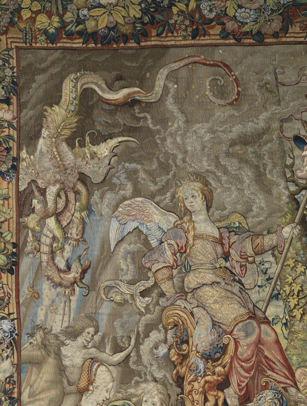 Detail of Gluttony, from Gluttony from the Seven Deadly Sins tapestry series. Designed by Pieter Coecke van Aelst, ca. 1532–34