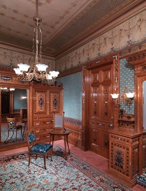 View of a Gilded Age period room