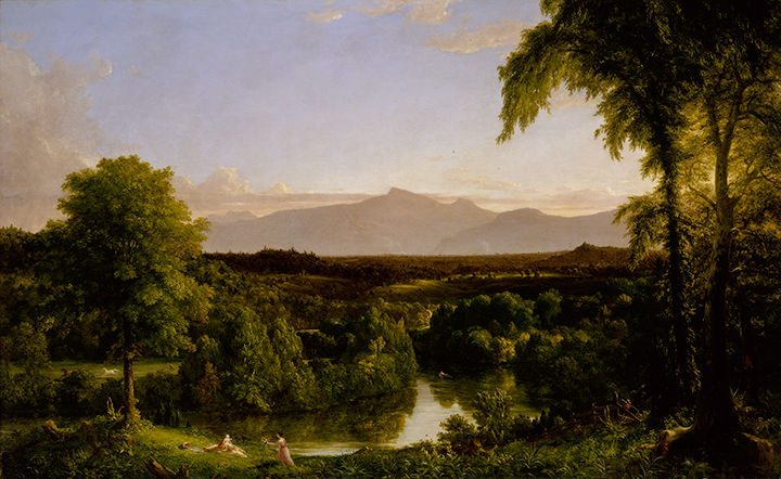 Thomas Cole painting of the Catskills