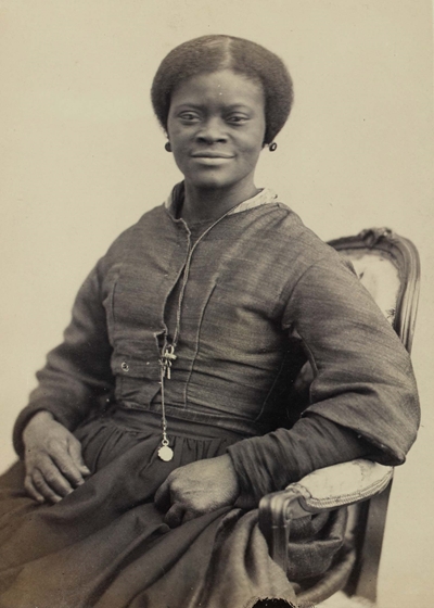 Mid-19th-century photograph of Louise Kuling