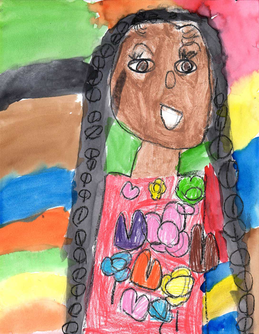 Turning your child's artwork portraits into masterpieces