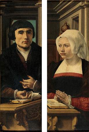 Portraits of Two Donors (Wings of The Norfolk Triptych)
