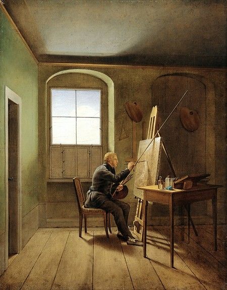 Caspar David Friedrich in His Studio