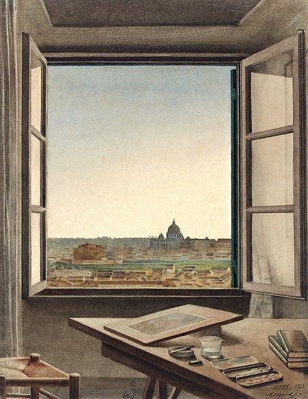 View of Rome from the Artist's Room at the Villa Medici