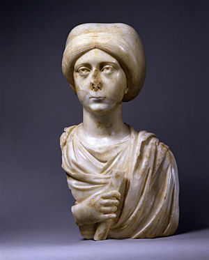 Portrait Bust of a Woman with a Scroll