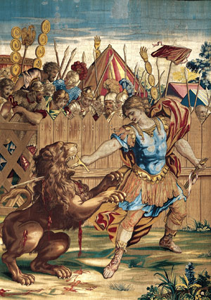 Constantine Fighting the Lion (detail)