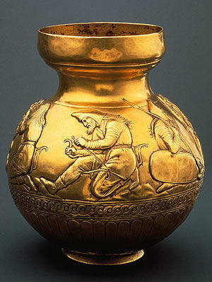Vessel depicting Scythians