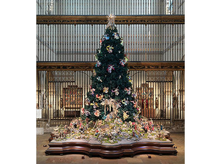 Christmas Tree and Neapolitan Baroque Crèche on Display for Holiday Season at Metropolitan Museum