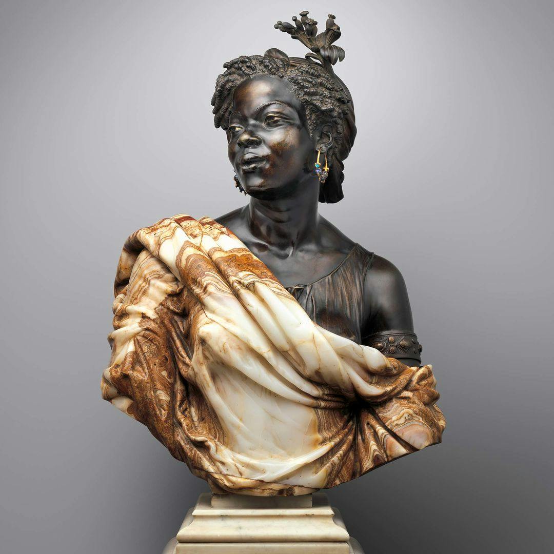 Charles Cordier's sculpture "Woman from the French Colonies"