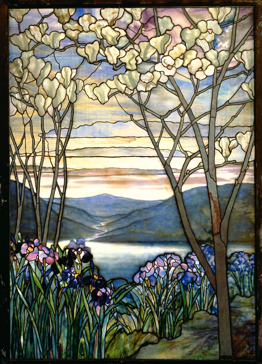 Magnolias and Irises | Louis Comfort Tiffany, Tiffany Studios | 1981