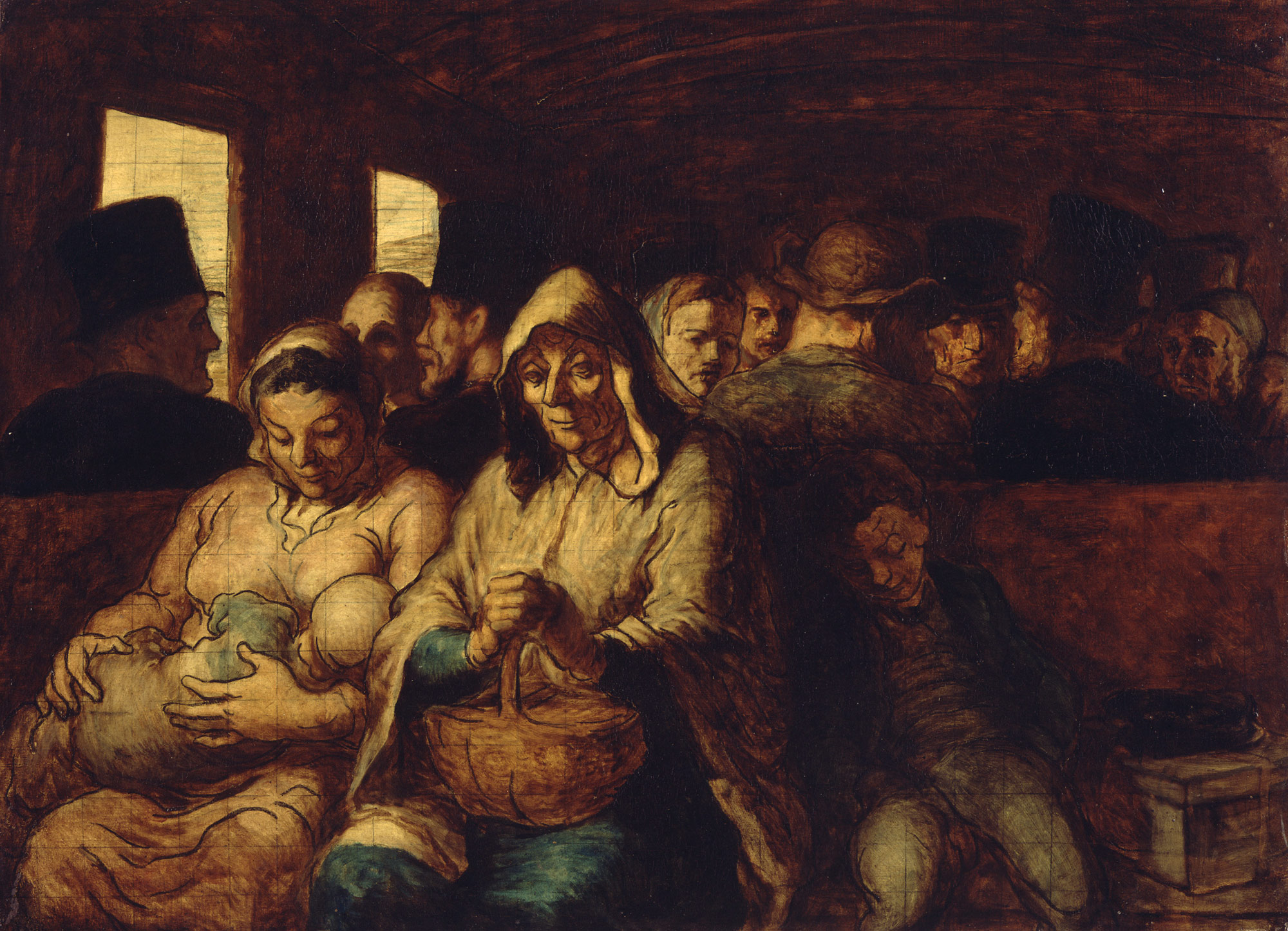The ThirdClass Carriage Honoré Daumier 29.100.129 Work of Art
